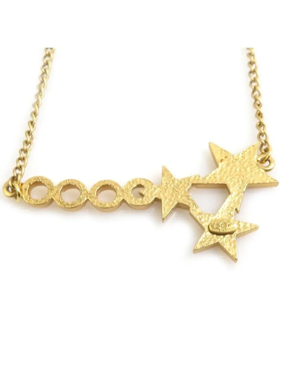 Auth Chanel Coco Star Necklace #293534C38B